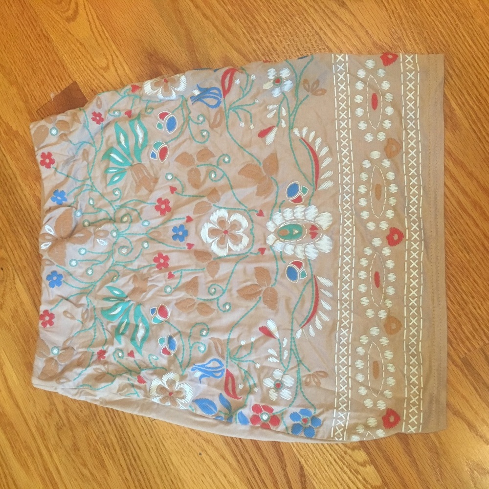 floral pencil skirt size small